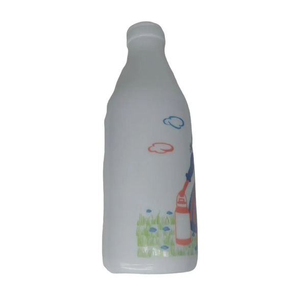 Egizia Italian Vintage  Milk Glass Bottle - Picture 3 of 6